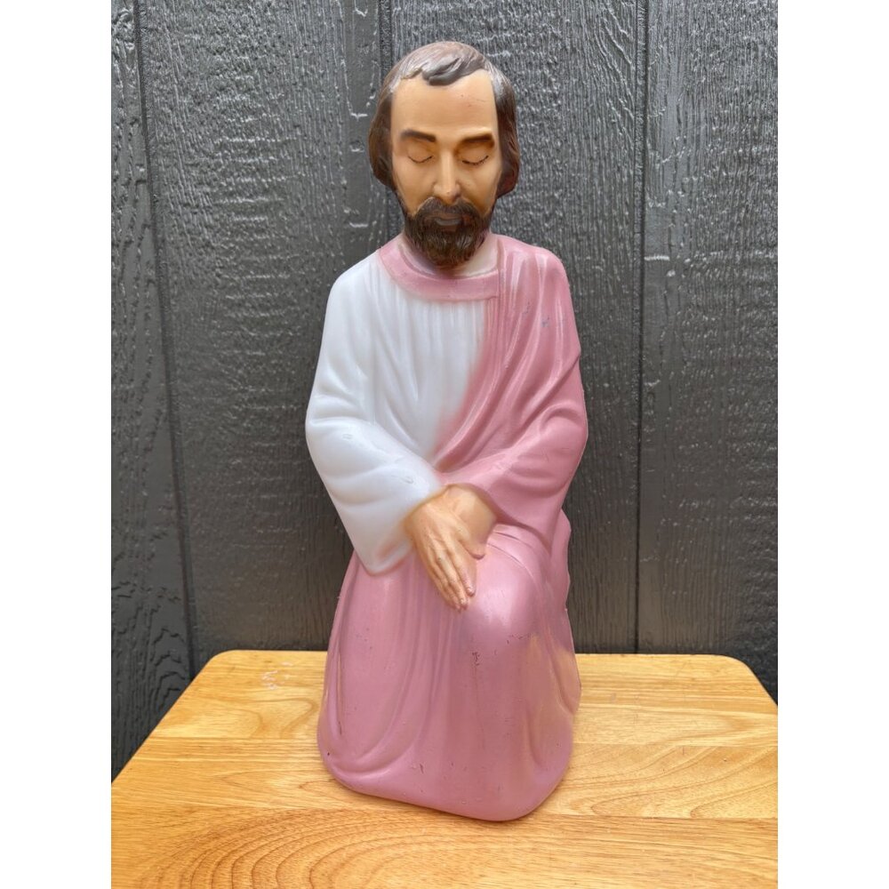 General Foam Plastics Nativity Joseph Blow Mold 17" Made USA Christmas No Light